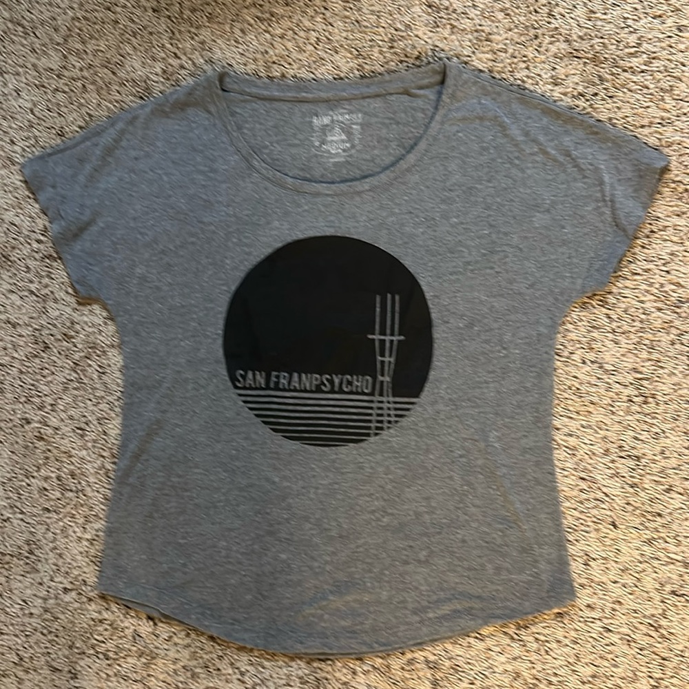 Women’s medium San Francisco, San Francisco, T-shirt, gray and black
